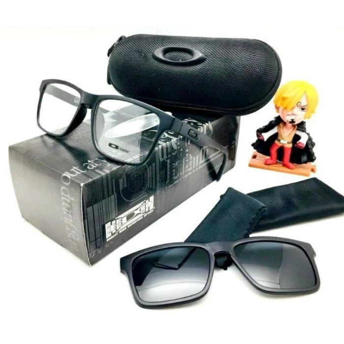 Kacamata Oakley 8008 Klip On Clip On Free Lensa Minus Anti Radiasi Kaca Mata Mewah Authentic