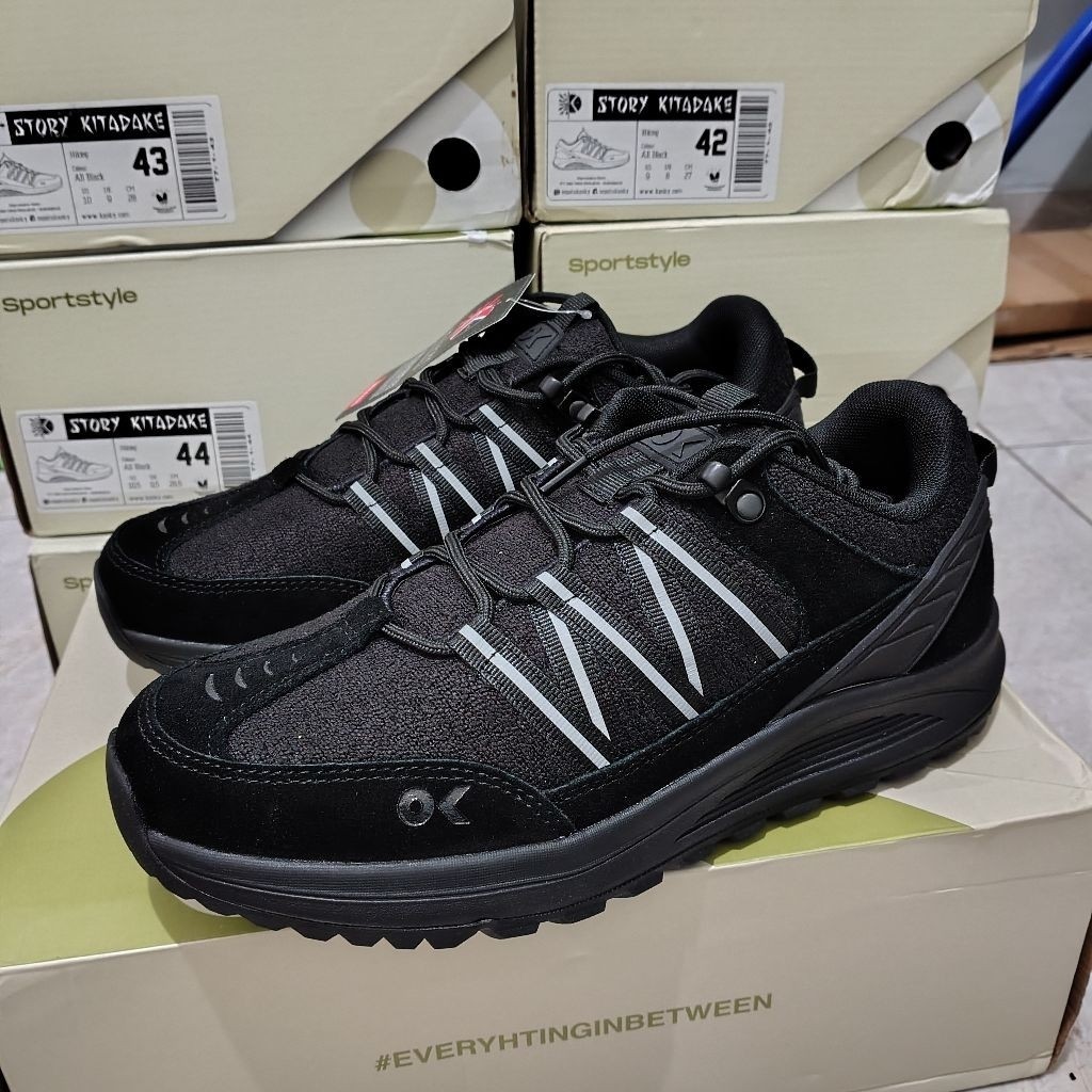 Sepatu kanky story kitadake full black boucle new