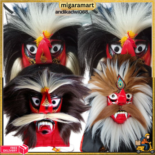 SIAP KIRIM [MURAH] BUJANG GANONG/GANONGAN ALUS BAGUS SEDANG / topeng bujang ganong topeng ganongan a