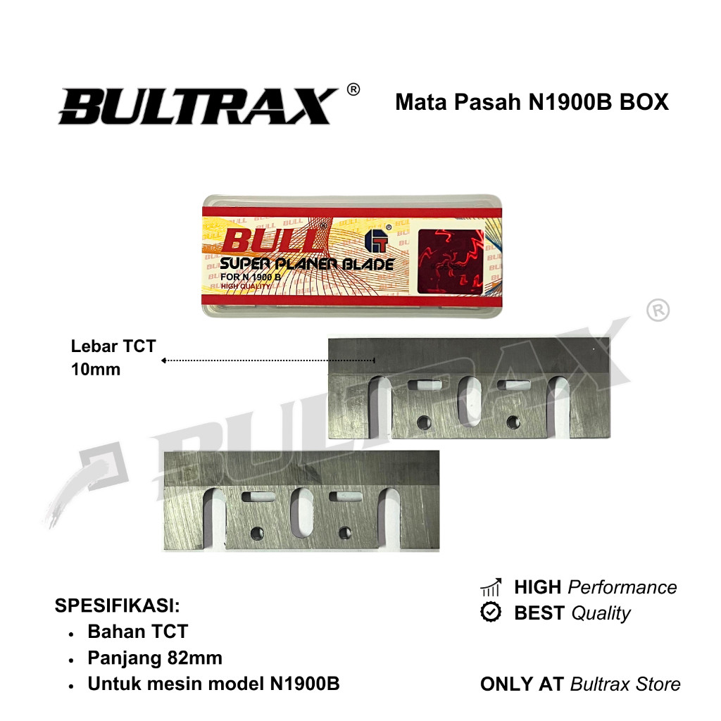 BULL mata pasah TCT super planer blade N1900B BOX KUALITAS SUPER