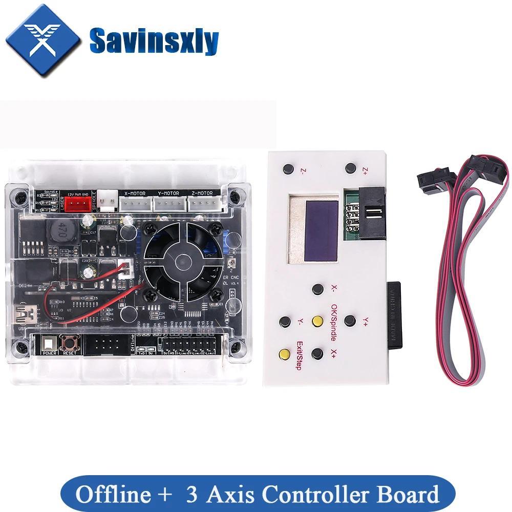 Upgraded 3 Axis Offline Controller Board GRBL USB Port CNC Engraving Machine Control Board For 1610,