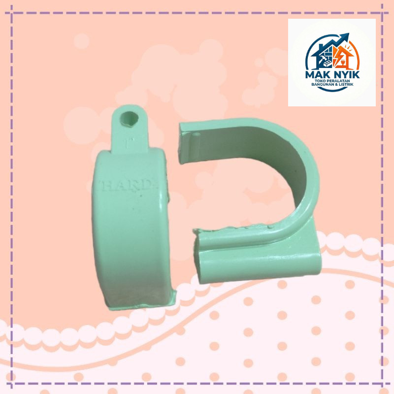 MAKNYIK STORE Clamp / Klem Pvc 1 Inch / Klem Pipa PVC 1“ Per PCS