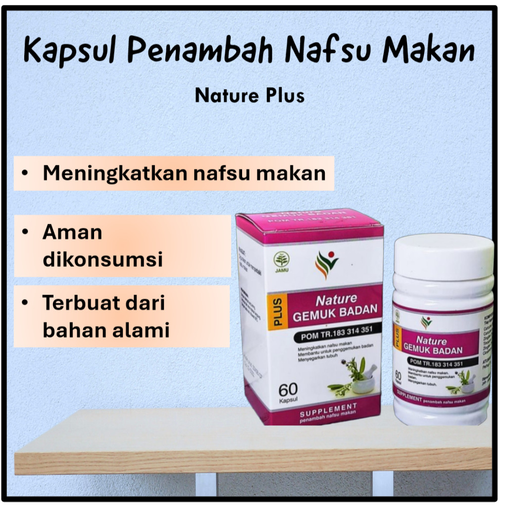 OBAT PENGGEMUK TERAMPUH obat penggemuk badan/suplemen penambah berat badan/pil penggemuk badan/Kapsu