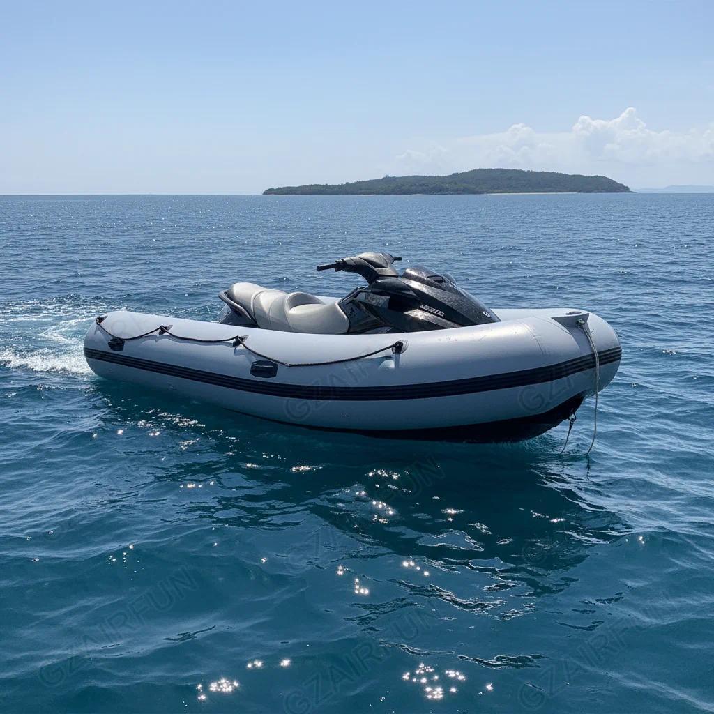 Jetski Boat  Jet Ski Powered Inflatable Tender  Mixes a Jet Ski With an Inflatable Boat Inflatable J