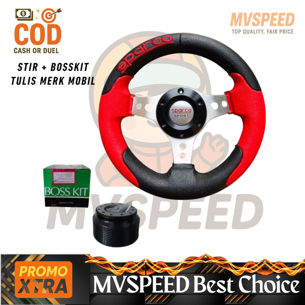 Stir Setir Mobil Racing Universal Truk Trek Variasi Custom Lokal Komplit Tinggal pasang mobil dan tr