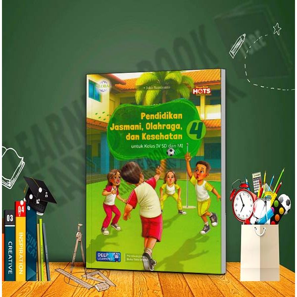 BUKU GLOBAL PJOK KELAS 4 SD/MI KURIKULUM MERDEKA DEEP LEARNING TIGA SERANGKAI TERBARU 2026