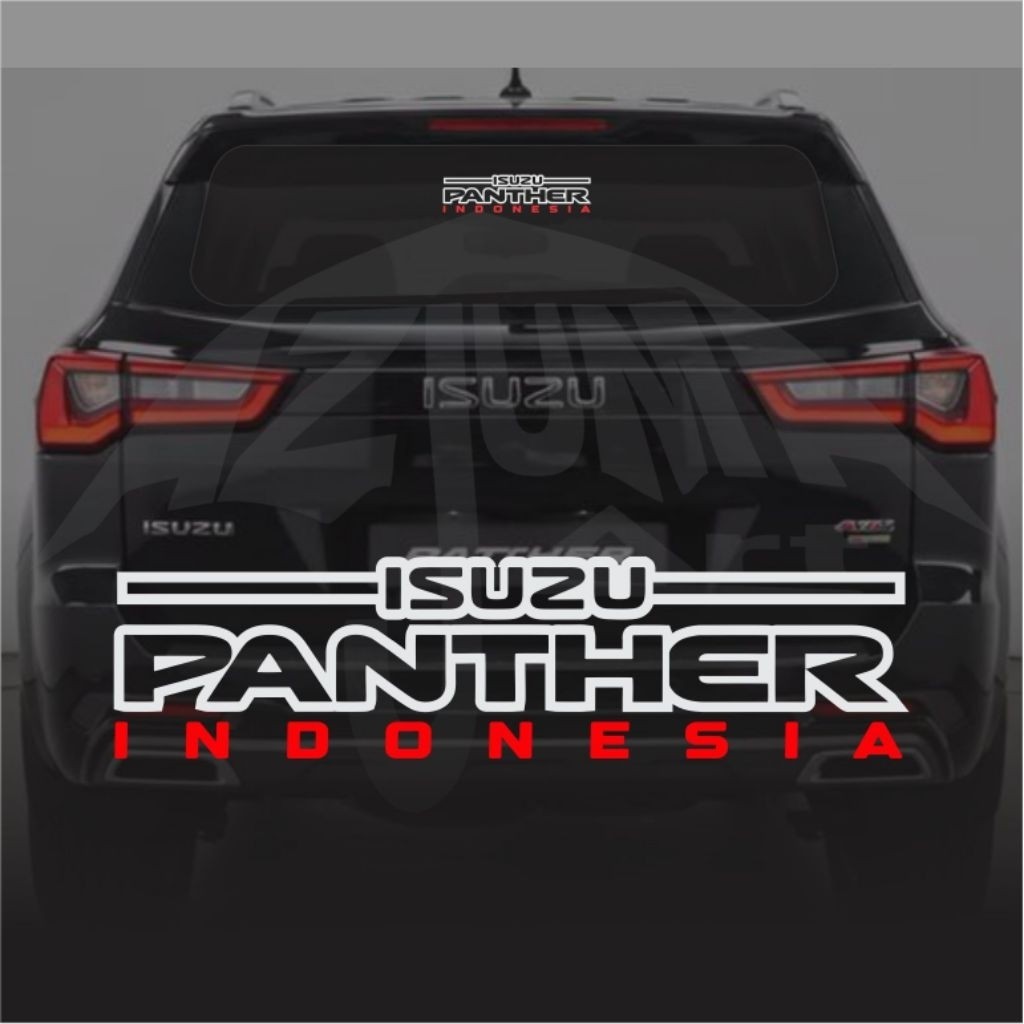 Stiker Cutting Isuzu Panther Indonesia Reflektif Kuat