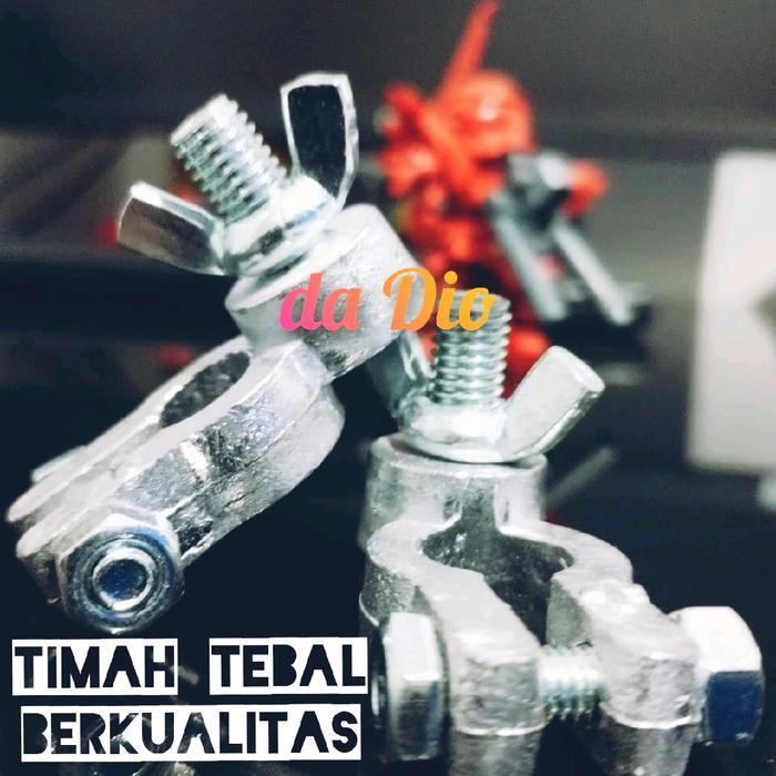 KEPALA AKI TIMAH TEBAL NS40/NS60 - TERMINAL KLEM AKI MOBIL KECIL NS 40 NS 60 (SEPASANG)