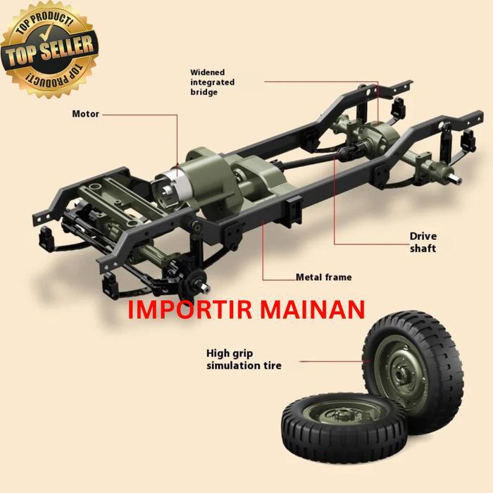 Ready JJRC C8815 JEEP WILLYS military rc car crawler off-road full propo RTR Remote Control Toys - s