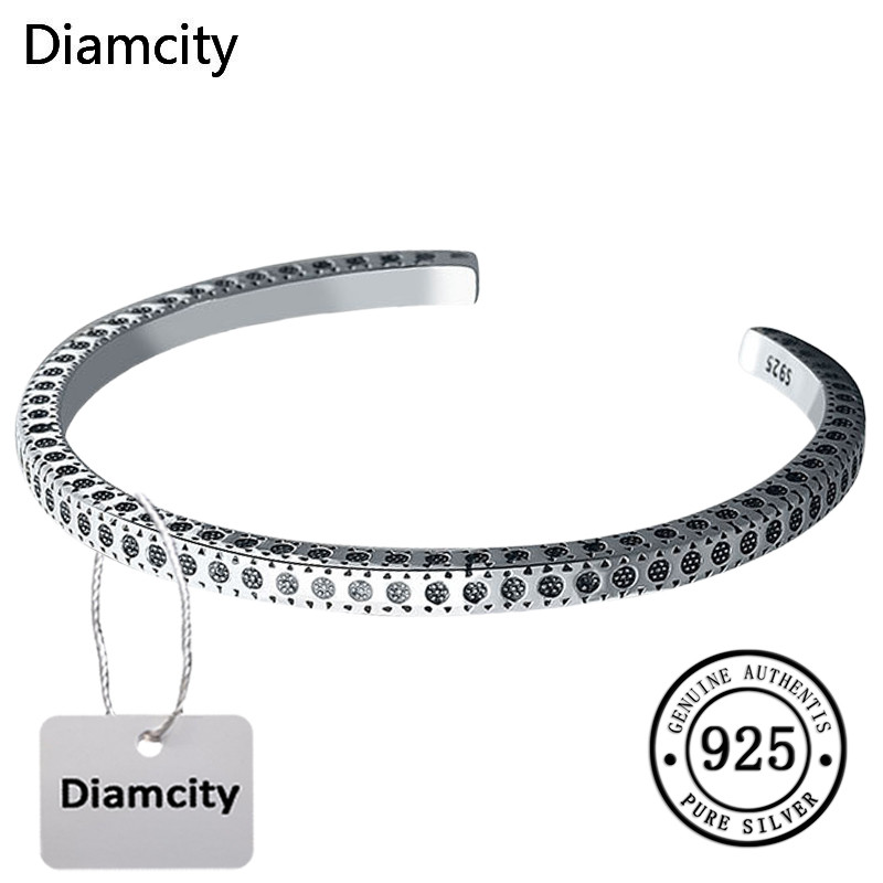 Diamcity Gelang Pria Pola Fashion Minimalis Vintage