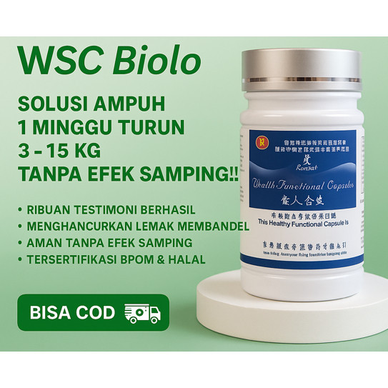 Biolo WSC (World Slimming Capsule) Produk Import Original 100% obat diet pelangsing tubuh