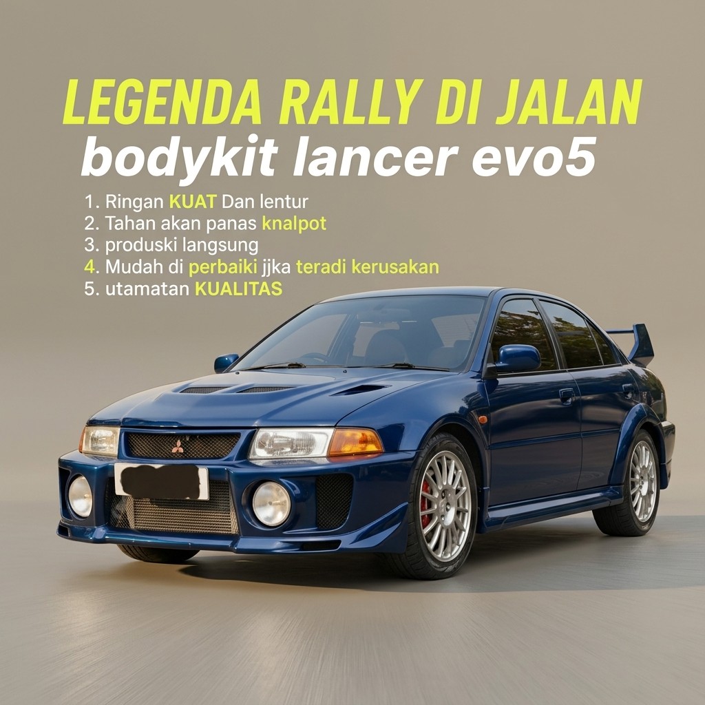 bodykit mitsubishi lancer evo5 body kit lancer evo 5 1998 1999