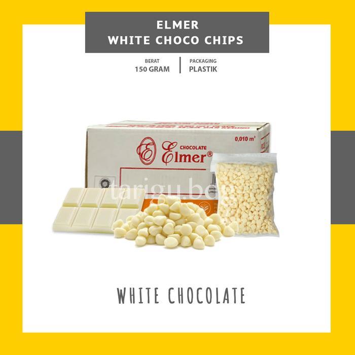 CHOCOCHIPS DARK ELMER 150GR - COKLAT CHIP - CONE CHOCO CHIPS CHOCOLATE - WHITE CHIPS. E
