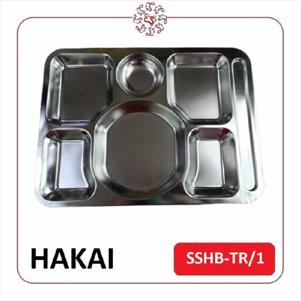 HAKAI Stainless Food / Lunch Tray 7-Div / Piring Makan #SSHB-TR/1