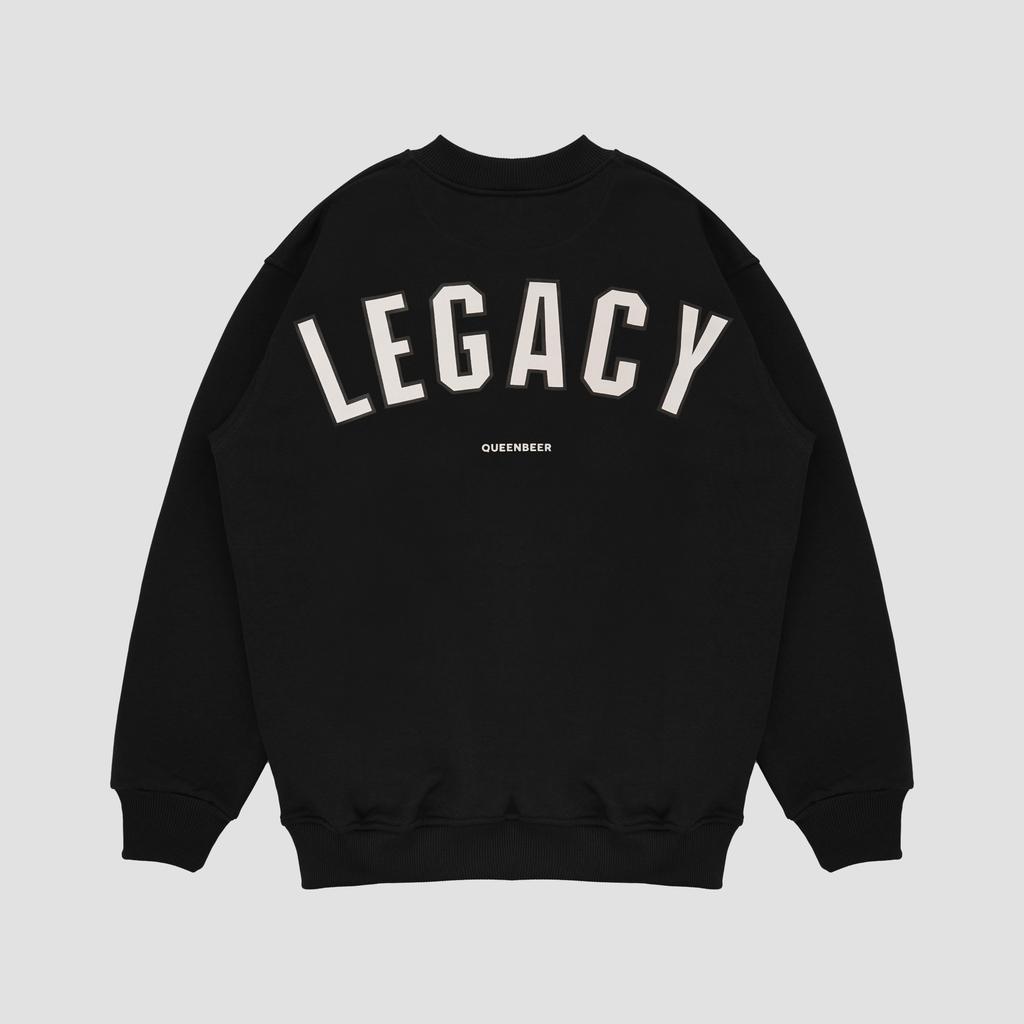 Queenbeer - Heavyweight Crewneck Campbell Black