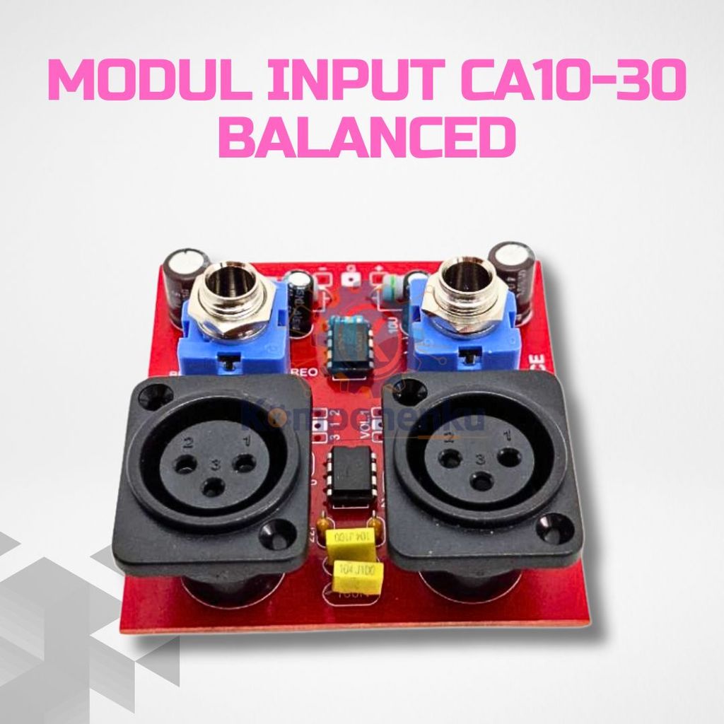 Modul Input Balance XLR RCA Compatible Box Amplifier CA10 Hingga CA30