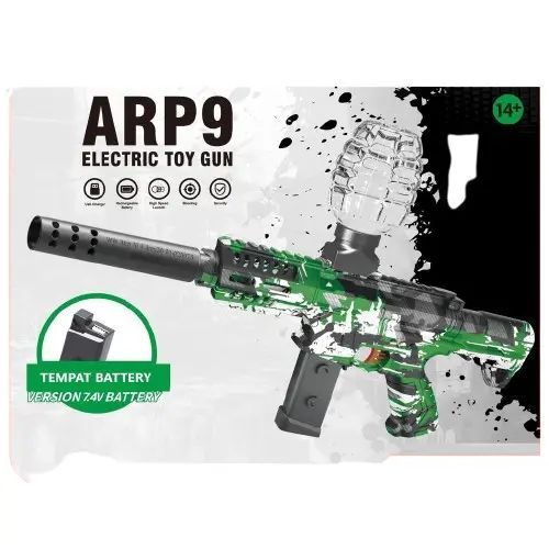 PS mainan pistol splatter ball blaster