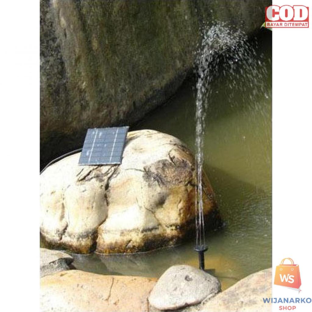 Pompa Air Mancur Kolam Tenaga Surya Solar Fountain 7V 1.5W 200L/H - GY-D-001