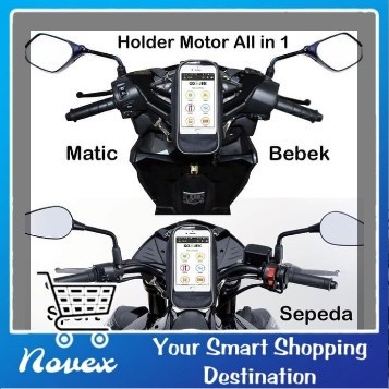 Tas Holder Cover HP Sepeda Motor matic mio beat Cover Anti Air AC03