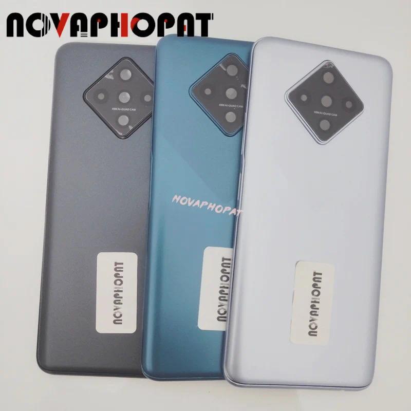 Middle Frame Bezel For Infinix Zero 8 X687 Battery Cover Back Rear Door Housing Side Volume Button C