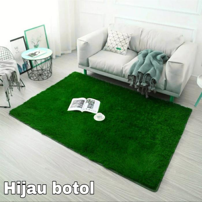 karpet lantai / karpet bulu rasfur / karpet lantai bulu rasfur - Putih [Terlaris]