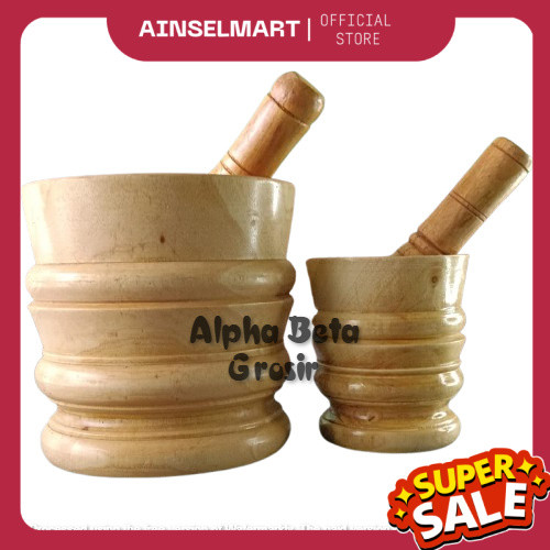 LUMPANG KAYU MURAH / LUMPANG KAYU TRADISIONAL / TUMBUK KAYU / ALAT PENUMBUK BIJIAN GB
