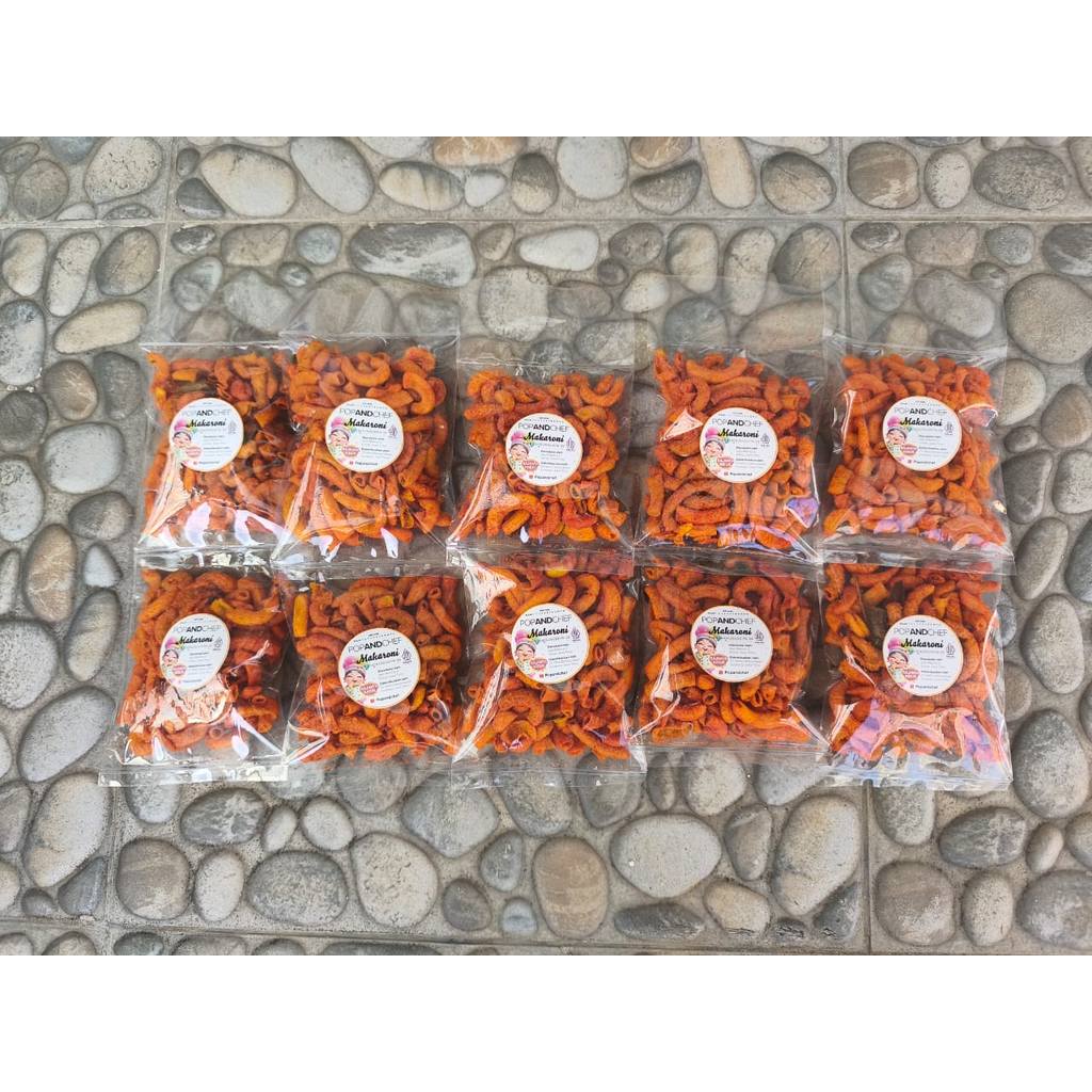 [POPANDCHEF] PAKET CUAN 10+1 – BELI 10 GRATIS 1 MAKARONI PEDAS DAUN JERUK | COCOK UNTUK RESELLER