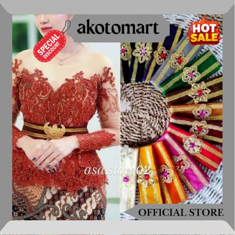 Ikat Pinggang Wanita Free Bros//OBI BLUDRU Obi Kebaya Bali/Ikat Pinggang Kebaya/Flash Sale JM