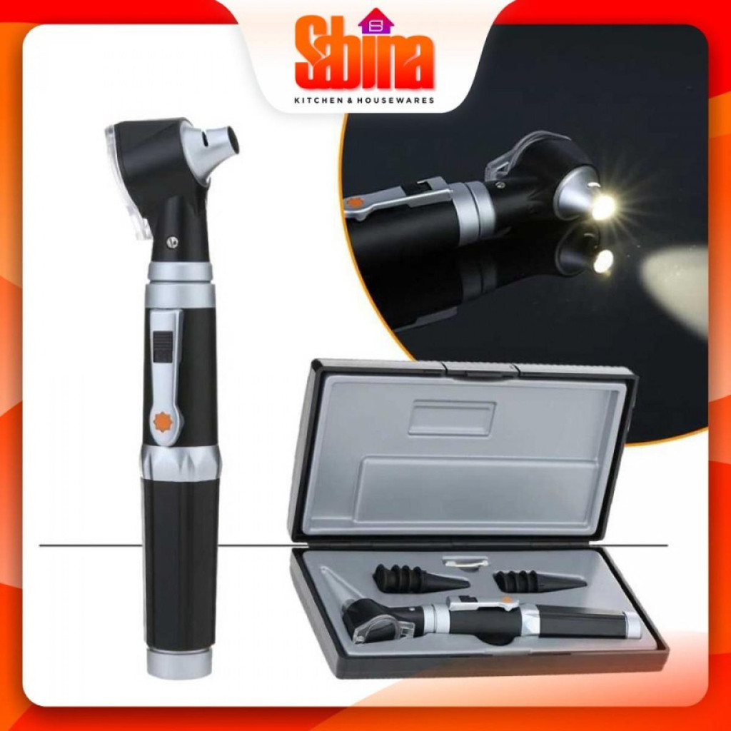 Alat Pemeriksa Telinga Otoscope Ear Scope with Senter LED Zoom 3x