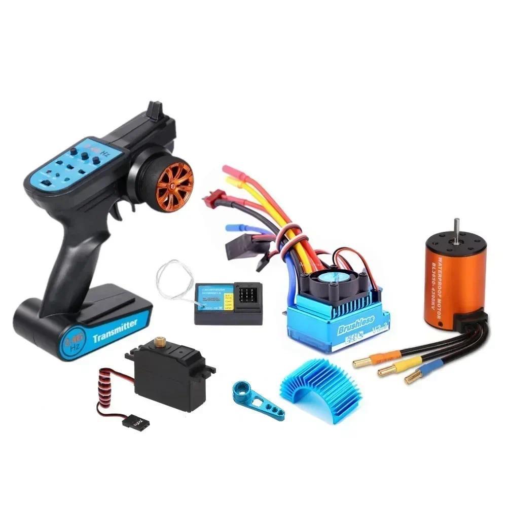 RCtown Brushless Upgrade Kit Motor Esc Receiver Remote Controller Servo Set For Wltoys 12428 Rc Car