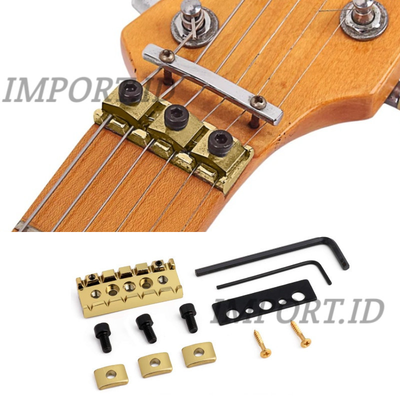 Pengunci senar gitar nut / Lock nut gitar / Nut gitar listrik / Spare part gitar elektrik