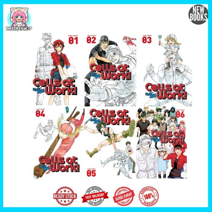 Komik Cells at Work (6 book series)