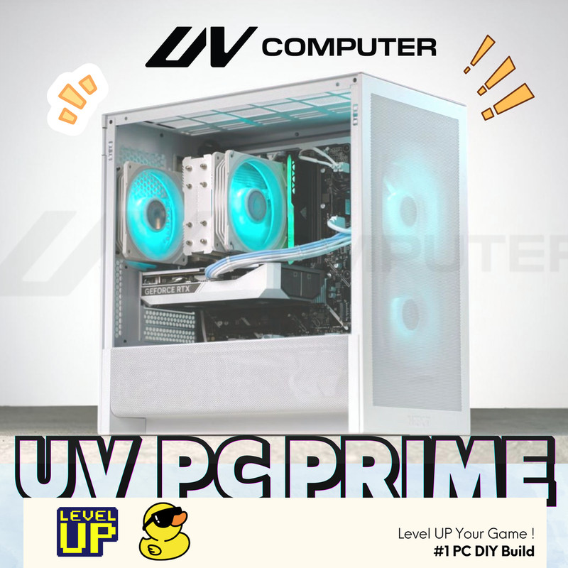 UV PC PRIME Radeon RX 9060 XT 16GB / AMD Ryzen 5 7500F / DDR5 2x8GB 5600MHz / NVMe 512GB 2,200Mb/s K