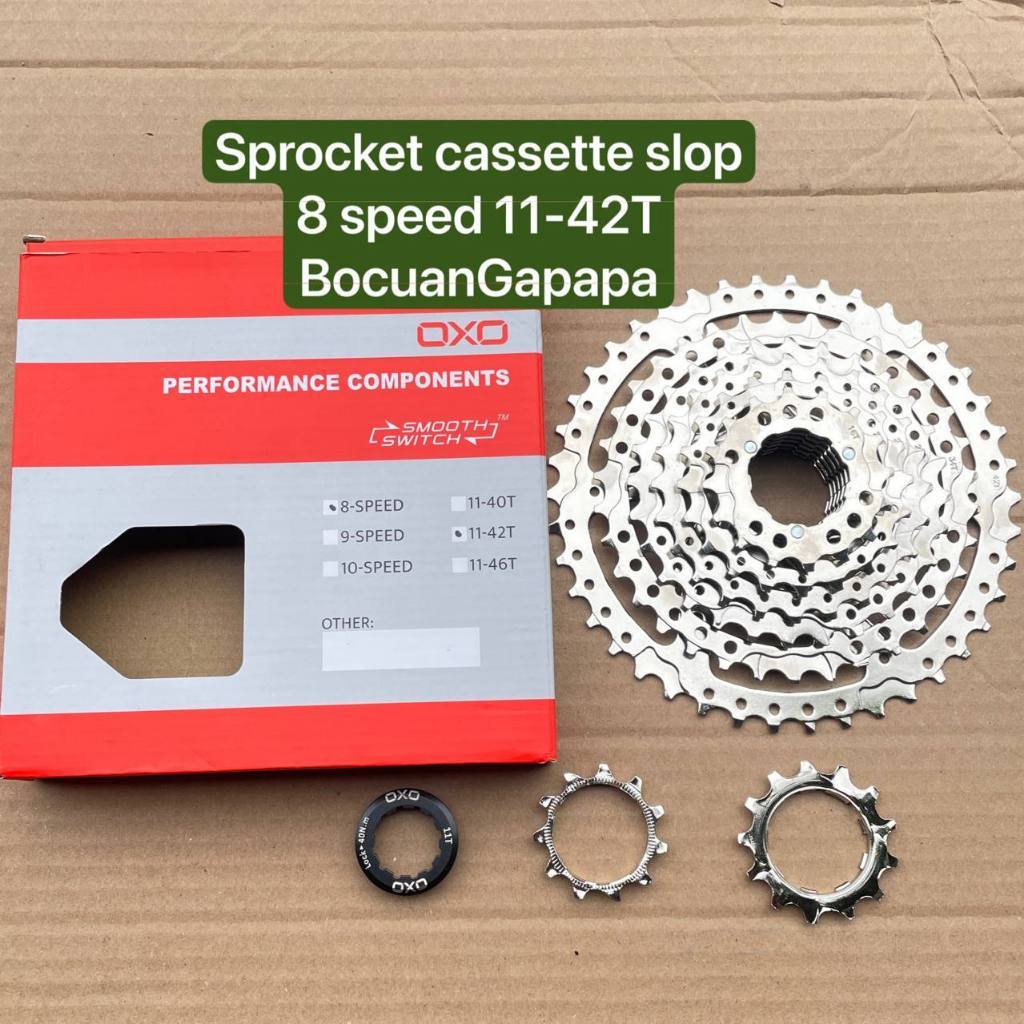 Bugar Yuk|| Sprocket slop cassette OXO 8 speed 11-42T