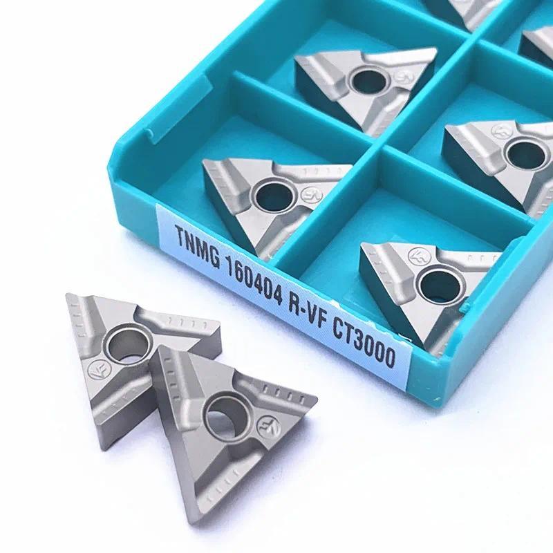 New Original Taeguteci TNMG160404 R-VF CT3000 TNMG160408R CNC Tool Carbide Insert For Steel  TNMG160
