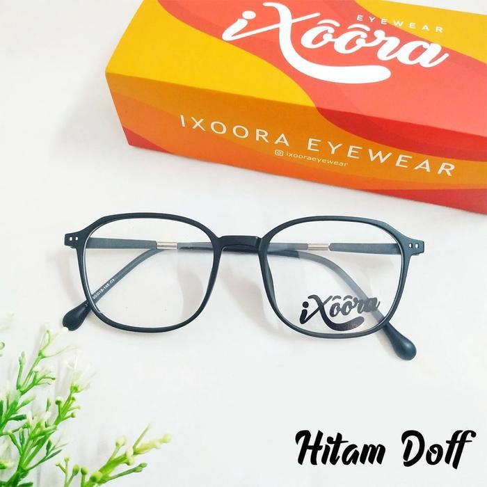 Ixoora Lily - Frame Kacamata Minus Photocromic Photochromic Anti Radiasi Pria Wanita Blueray Sinar B