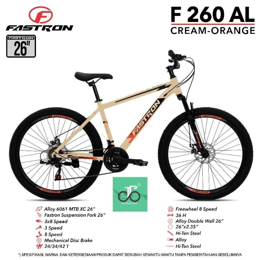 Sepeda MTB 26" Fastron F 260 AL NEW 260AL