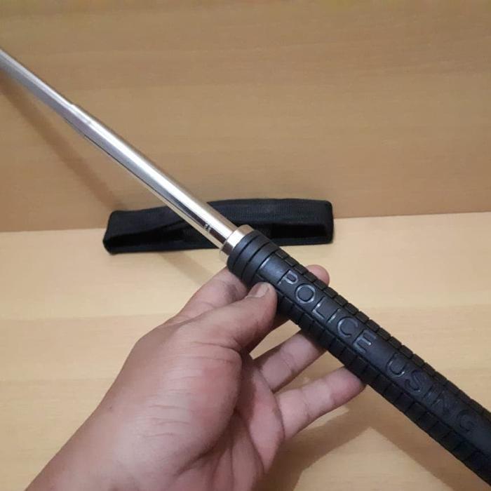 TERLARIS Baton Stick Police Baton Silver