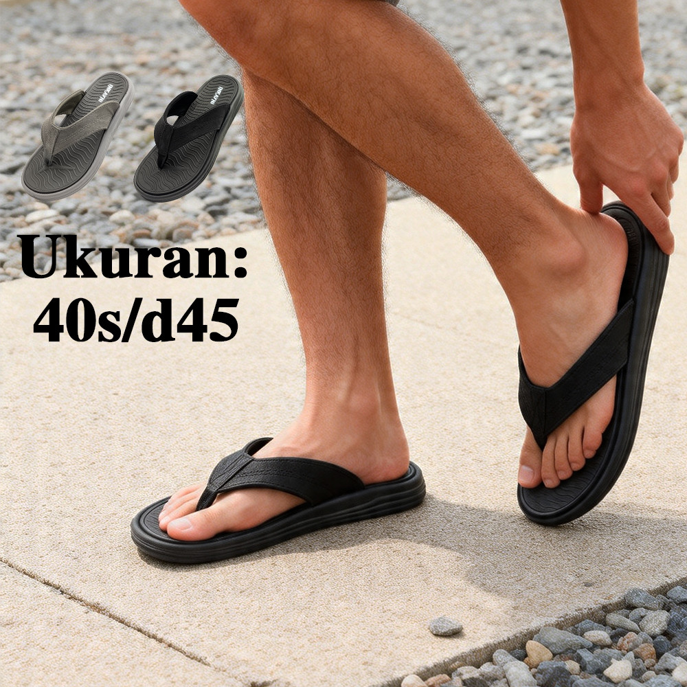 Sandal oxford cowok bahan karet premium sandal slide pria premium Sepatu Sandal Formal Pantofel Kare
