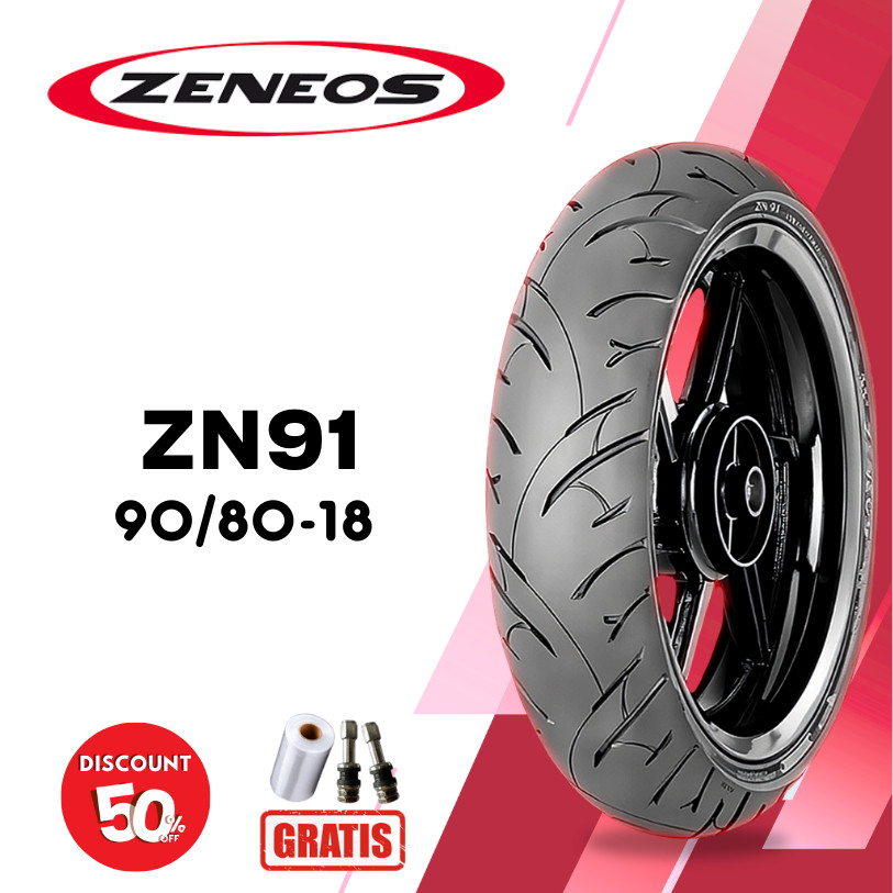 Ban Motor ZENEOS ZN91 90/80 RING 18 Tubeless