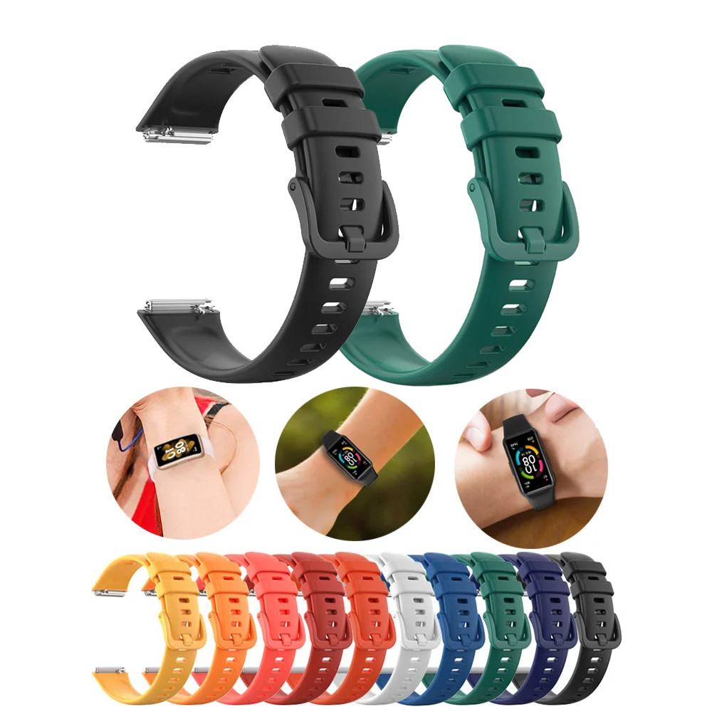 Strap For Huawei Band 7 Strap Accessories Silicone Smartwatch Replacement watchband Wristband correa