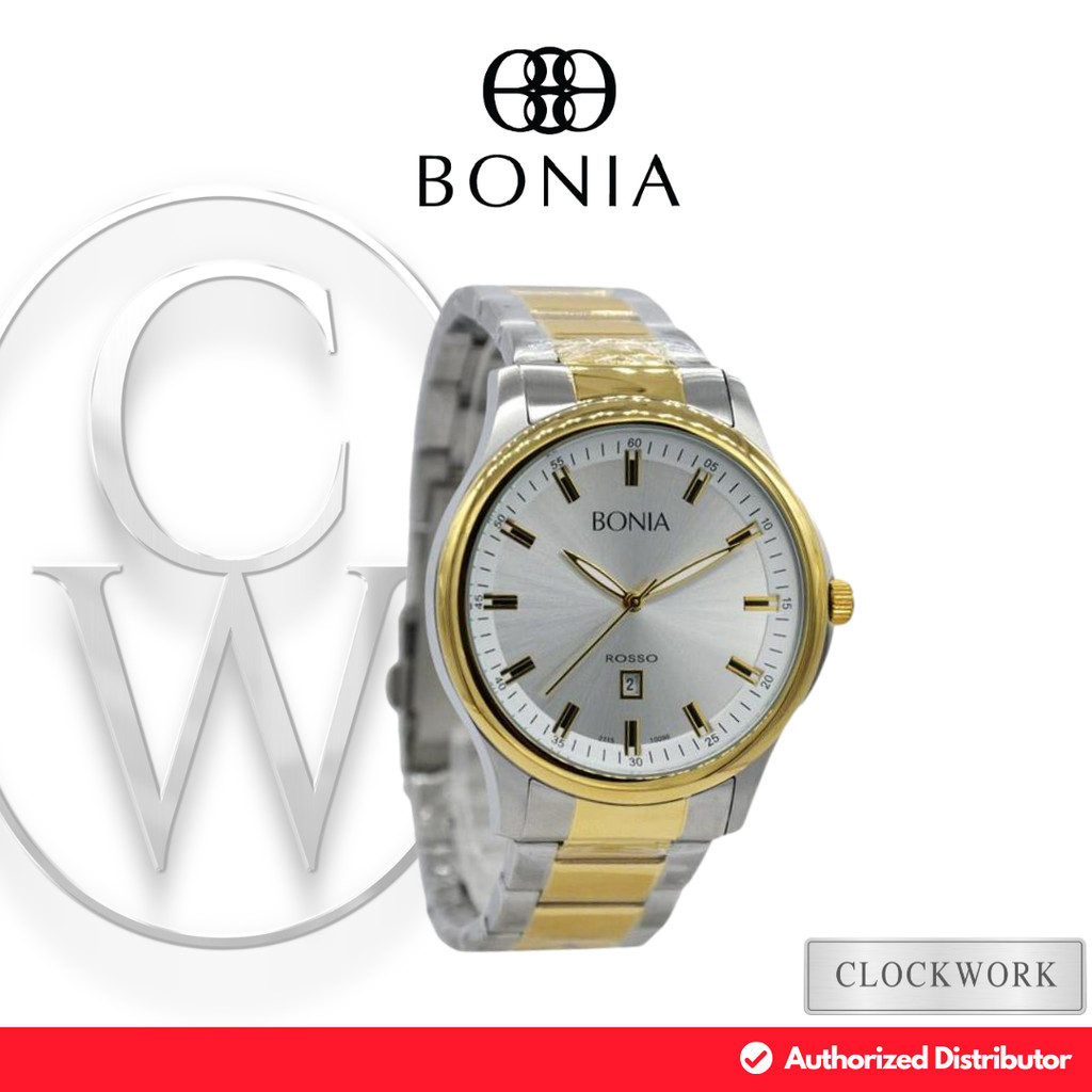 Jam Tangan Pria Bonia BNB10096 Rantai Classic Formal