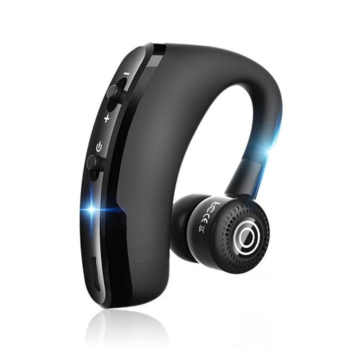 Fetch Headset Bluetooth V9 With Mic Single Earphone Murah Sport Open Ear Wireless Headphone Bass - V