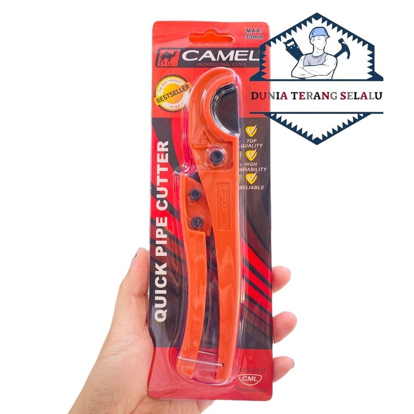 TANG POTONG PIPA Pvc CAMEL 33 mm - Potongan Pipa Pvc CAMEL33mm - Gunting Pemotong Pipa Paralon Kecil