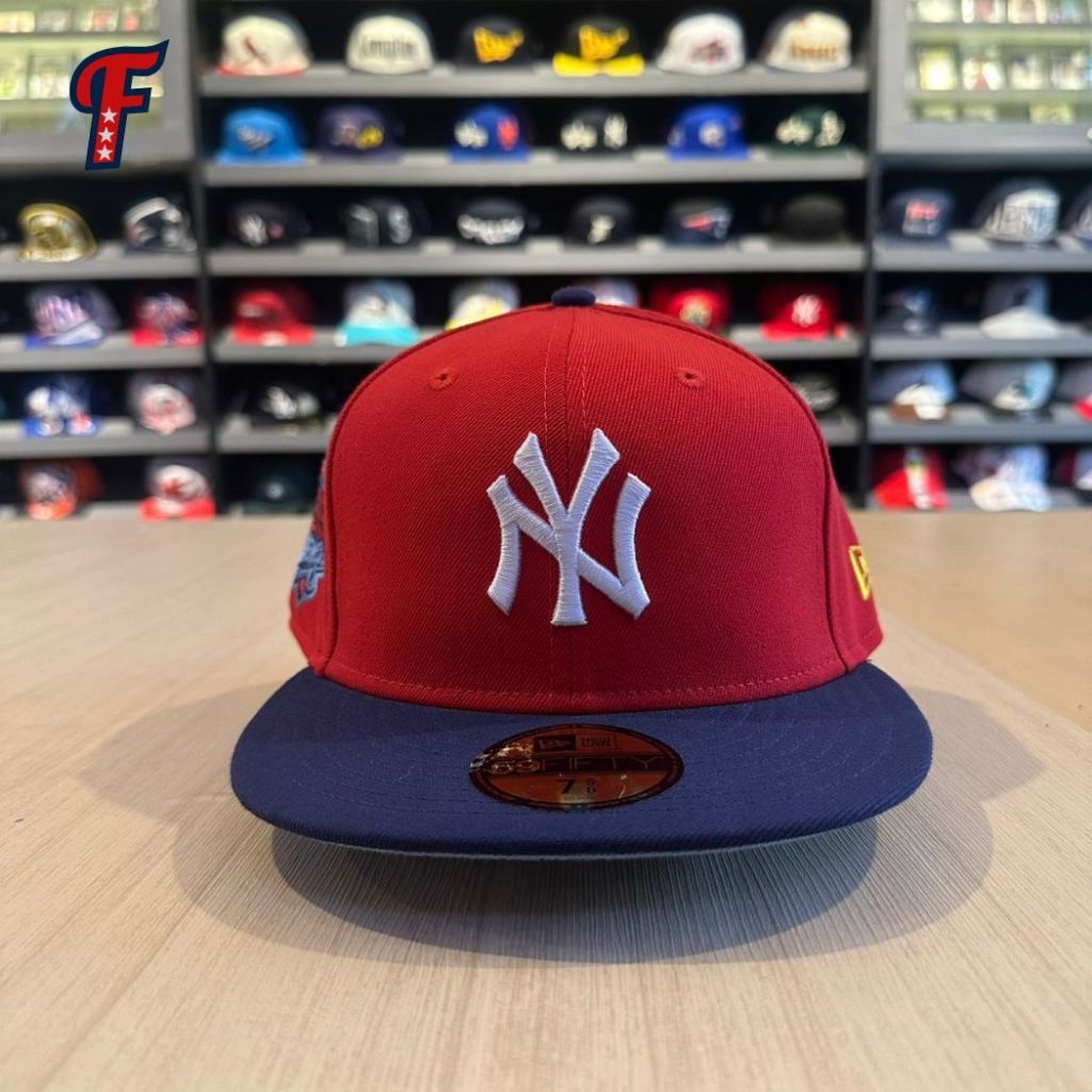 Topi New Era MLB New York Yankees 1999 World Series Patch 59FIFTY Baseball Fitted Hat Original