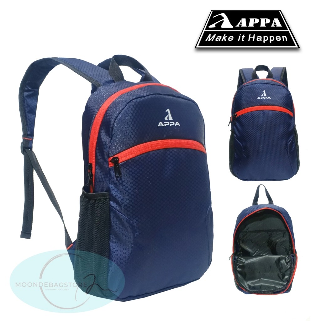 Tas Ransel Mini AP8026 RUN MOONDE Pria Wanita Backpack Outdoor Sekolah Original