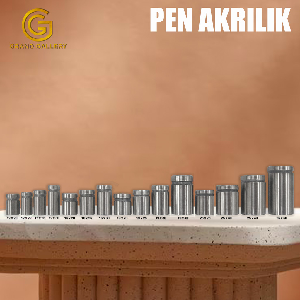 PEN IKLAN STAINLESS/ PEN BAUT AKRILIK / SIGN BOARD 12 X 20, 12 X 22, 12 X 25