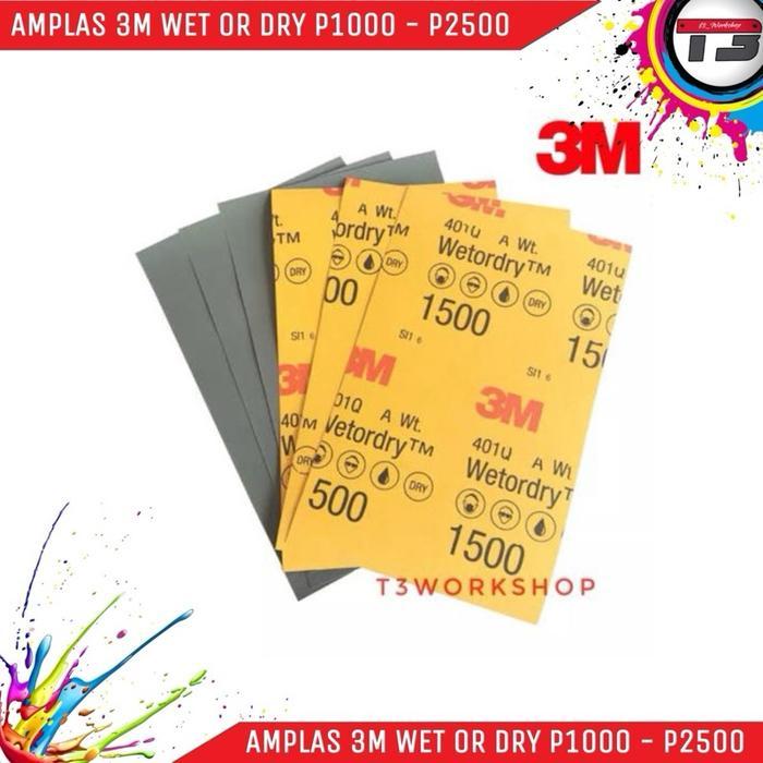 Tik Tak Cus  -  Amplas wet or dry 3M P1000 P1500 P2000 P2500 - P1000  Terlaris Tbk