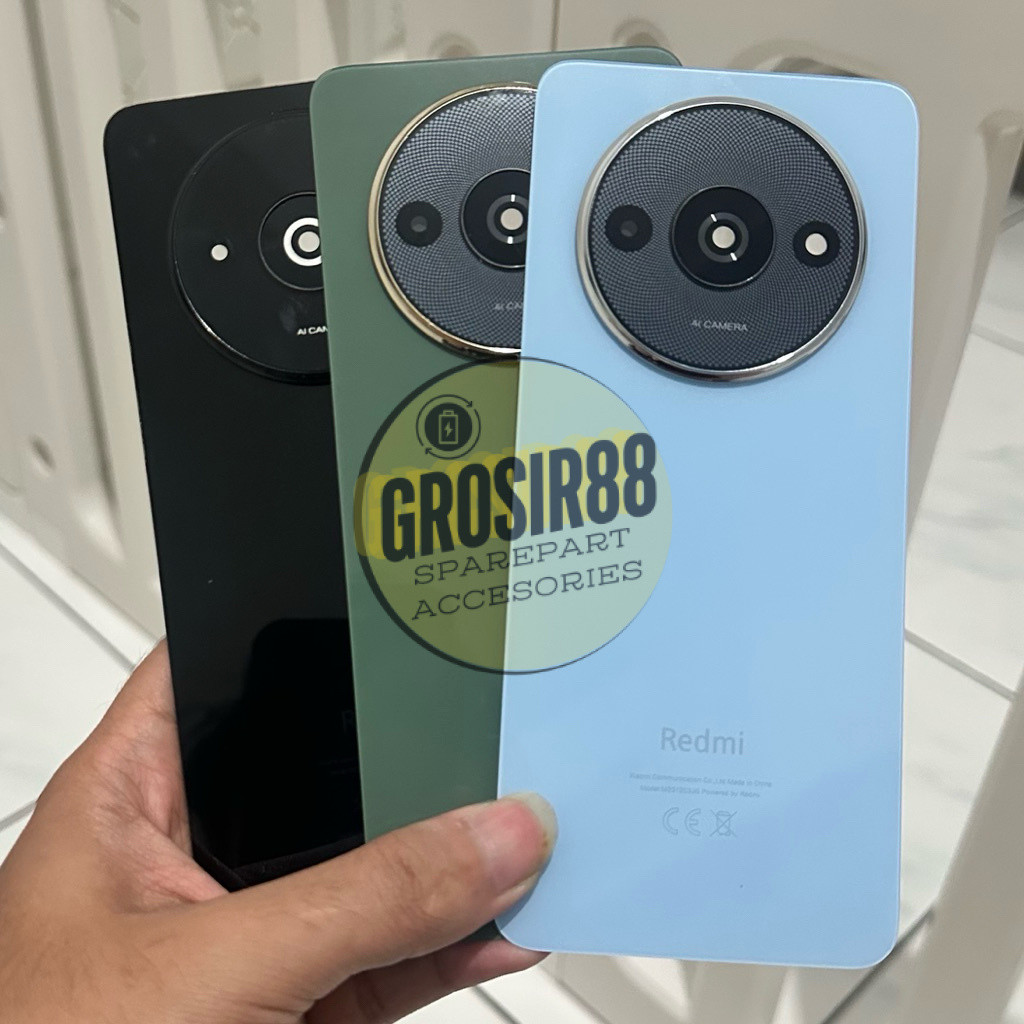 BACKDOOR TUTUP BELAKANG XIOAMI REDMI A3 TUTUP BELAKANG + FRAME KACA KAMERA