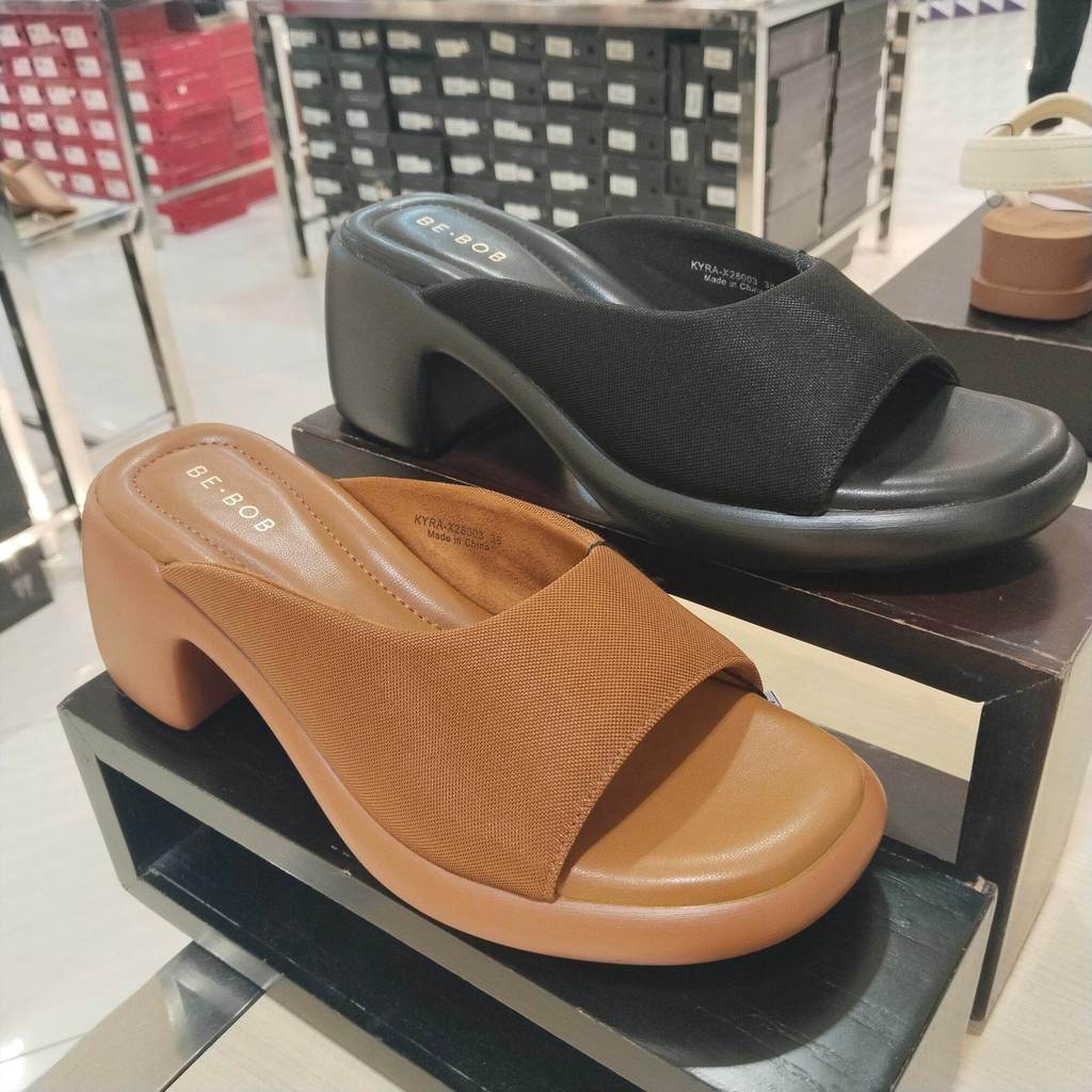 BE BOB sandal wanita heels 6cm mewah ringan